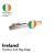 Irish Flag Tricolour Tie Clip Slide