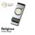 XMMC-WhiteReligiousFish Ichthus Money Clip (PSC152)