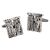 Stonehenge Design Brushed metal Cufflinks
