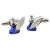 Rhodium Plated Ink bottle Quill Pen Cufflinks