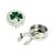 Shamrock Design Cuff Button Covers a New Alternative to Cufflinks