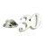 Rhodium Plated 30 Lapel Pin Badge with crystal decoration (AJTP08)