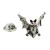 Bat with spread wings & Red crystal eyes Lapel Pin Badge (AJTP33)