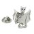 Bat with Closed wings and black eyes Lapel Pin Badge (AJTP34A)