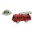 3D Red Fire Engine Lapel Pin Badge (AJTP37)