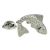 Leaping Salmon Lapel Pin Badge (AJTP41)