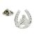 Lucky Horseshoe & Horse Head Lapel Pin Badge (AJTP71)