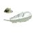 Birds Feather Lapel Pin Badge