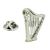 Harp Design Music Lapel Pin Badge