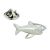 Shark Lapel Pin Badge