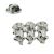 Metal Three Wise Monkeys Lapel Pin Badge