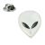 Enamel ET Alien Face, Space, UFO, Astronaut Lapel Pin Badge