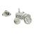 Metal Retro Farmers Tractor Lapel Pin Badge