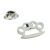 Knuckle Duster Lapel Pin Badge