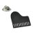 Black Grand Piano Music Lapel Pin Badge