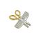 Comb & Scissors Lapel Pin Badge