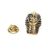 King Tut Pharaohs Gold Plated  Mask Lapel Pin Badge