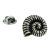 Fossilied Ammonite Lapel Pin Badge (Design 2)