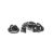 Contemporary Rhodium plated Fish Bones Lapel Pin Badge