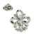 Ornate Fleur de Lys Lapel Pin Badge
