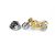 Two Tone Sports Motorbike Lapel Pin Badge