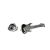 Rhodium Plated Electric Guitar Lapel Pin Badge