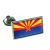USA American ARIZONA State Flag Lapel Pin Badge
