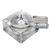 Clear Glass Square Cigar Ashtray With Single Rest Boxed