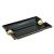 Cigar Ashtray  Two Position  Ceramic Black And Gold Colour Approx 18 x 12cm Boxed (1)