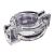 Glass Cigarette  Round Ashtray  Two Position Wings  Boxed (1)