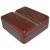 Cigar Ashtray 100mm Square Rosewood Twist Lid Boxed (1)