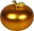 Gold Apple Aluminium Windproof Ashtray 10cm Diameter Boxed 