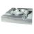 Aluminium Designer  4 Position Square Cigar Ashtray 20 x  20 x 4cm