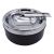 Split Top Black Metal Ashtray