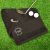 Personalised with Initials Best Friend By Par Design  Black Golf Towel