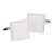Plain Pink Square Cufflinks