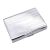 Silver Rectangle Engraving Area on Front Double Sided Cigarette Case