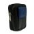 Black & Blue Leather Cigarette Packet Holder with Accessory Holder and Belt Loop