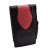 Black & Pink Petal Leather Cigarette Packet Holder with Lighter Holder