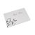 NEW STYLE White & Silver Butterfly Guest Book with Italic Script