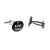 Black Oval Art Deco Wedding Cufflinks
