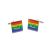 Iconic Rainbow Style Wedding Cufflinks