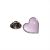 Pink Heart Lapel Pin Badge