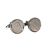 Rhodium Plated Cufflinks with Polished Decimal Five Penny Coin