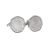 Rhodium Plated Cufflinks with Polished Decimal Twenty Pence Coin