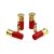 Gold & Red Shotgun Cartridge Cufflinks