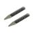 Black Paisley Insert Rhodium Plated Collar Stiffeners