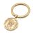 Gold Keyring With Polished Thrupenny Bit Coin (engravable)