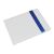 White Guest Book with Blue crystal decorated ribbon