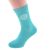 Personalised Limited Edition Birth Year Ladies Turquoise Socks